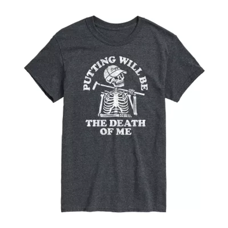 Mens Short Sleeve Golf Graphic T-Shirt