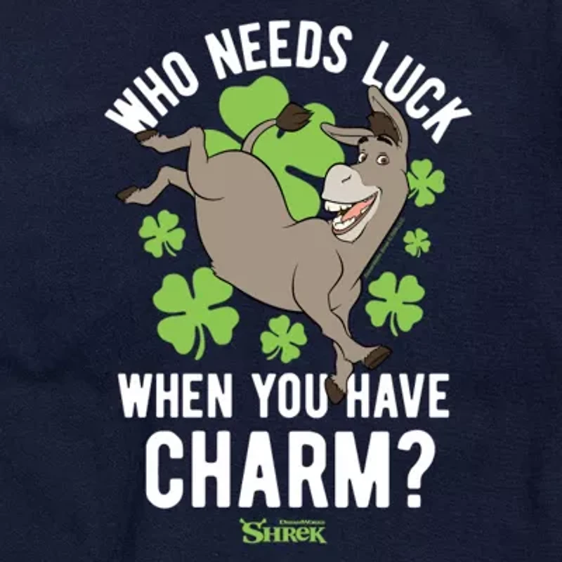 Mens Short Sleeve Shrek St. Patrick's Day Graphic T-Shirt