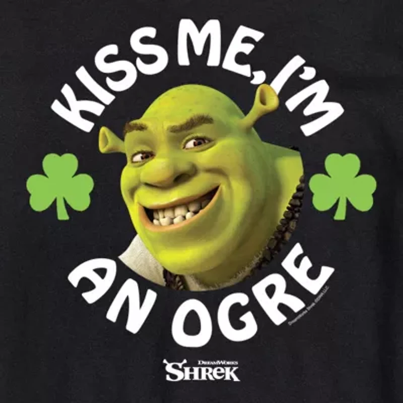 Mens Short Sleeve Shrek St. Patrick's Day T-Shirt