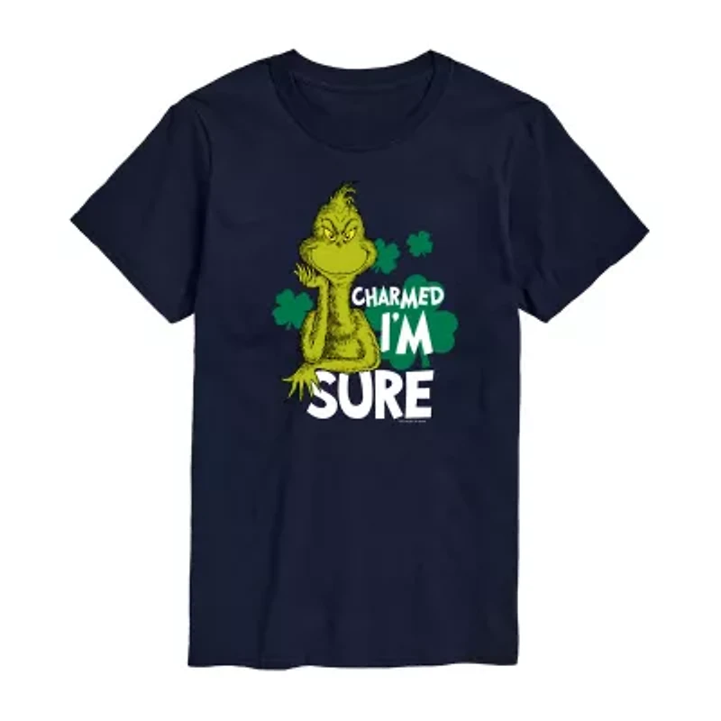Mens Short Sleeve Dr. Suess St. Patrick's Day Graphic T-Shirt