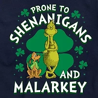 Mens Short Sleeve Dr. Seuss St. Patrick's Day Graphic T-Shirt