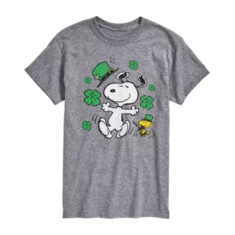 Mens Short Sleeve Peanuts St. Patrick's Day T-Shirt