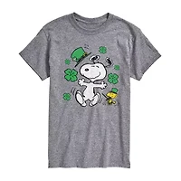 Mens Short Sleeve Peanuts St. Patrick's Day T-Shirt