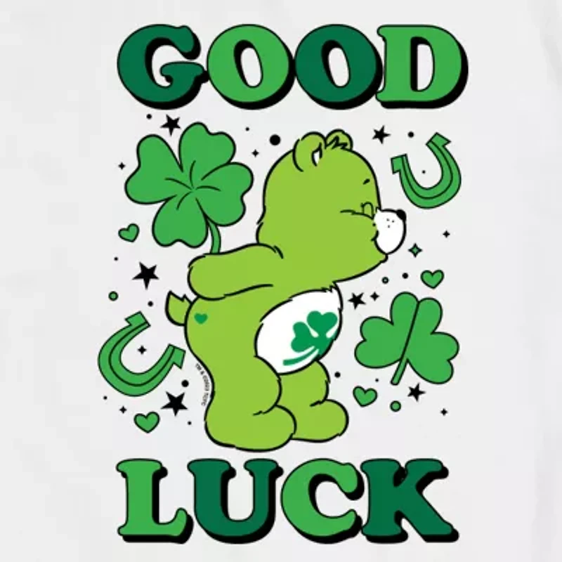 Mens Short Sleeve Care Bears St. Patrick's Day Graphic T-Shirt