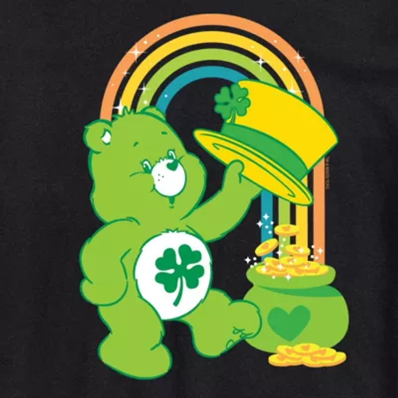 Mens Short Sleeve Care Bears St. Patrick's Day T-Shirt