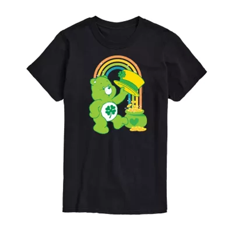 Mens Short Sleeve Care Bears St. Patrick's Day T-Shirt