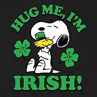 Mens Long Sleeve Peanuts St. Patrick's Day Sweatshirt