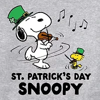 Mens Long Sleeve Peanuts St. Patrick's Day Sweatshirt