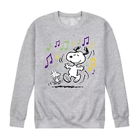 Mens Long Sleeve Peanuts Mardi Gras Sweatshirt