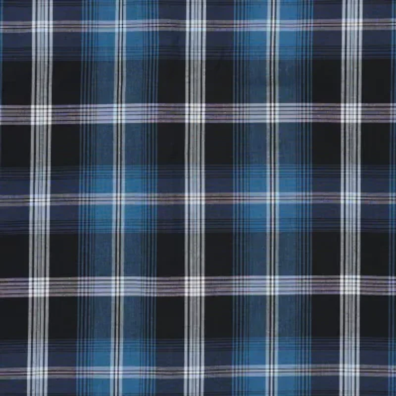 Ely Cattleman Textured Plaid Mens Long Sleeve Western Shirt