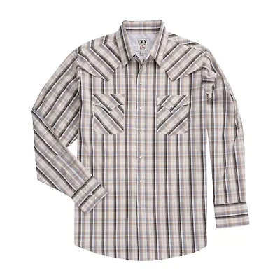 Ely Cattleman Mens Long Sleeve Western Shirt