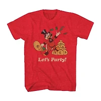 Mens Crew Neck Short Sleeve Regular Fit Duck Tales Big and Tall Graphic T-Shirt