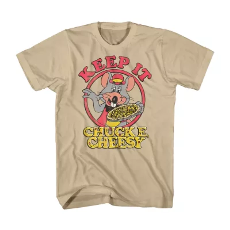 Mens Crew Neck Short Sleeve Regular Fit Big and Tall Graphic T-Shirt