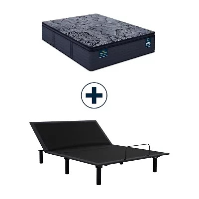 Serta® Quilted Perfect Sleeper X™ Hybrid Lexton 14.25" Medium Pillow Top - Mattress + Adjustable Base