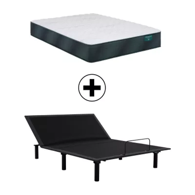 Beautyrest Harmony Beachfront Bay 12" Firm Tight Top - Mattress + Adjustable Base