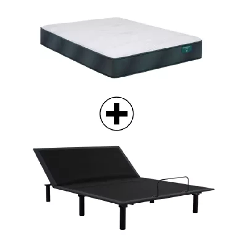Beautyrest Harmony Beachfront Bay 12.25" Plush Tight Top - Mattress + Adjustable Base