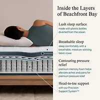 Beautyrest Harmony Beachfront Bay 12.25" Plush Tight Top - Mattress + Adjustable Base
