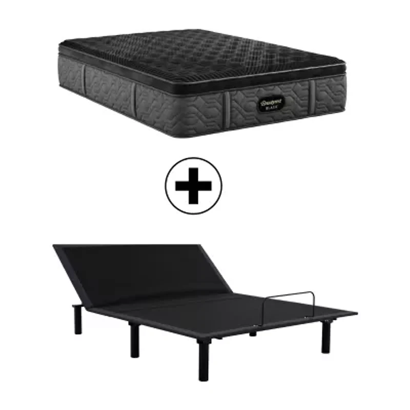 Beautyrest Black® Series One 14.25" Firm Pillow Top - Mattress + Adjustable Base