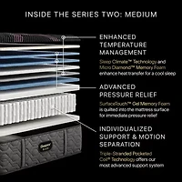 Beautyrest Black® Series Two 15.5" Medium Tight Top - Mattress + Adjustable Base