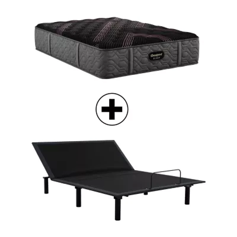 Beautyrest Black® Series Two 15.25" Plush Tight Top - Mattress + Adjustable Base