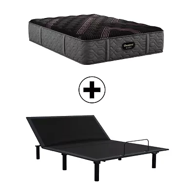Beautyrest Black® Series Two 15.25" Plush Tight Top - Mattress + Adjustable Base