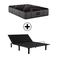 Beautyrest Black® Series Two 15.25" Plush Tight Top - Mattress + Adjustable Base
