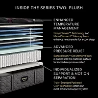 Beautyrest Black® Series Two 15.25" Plush Tight Top - Mattress + Adjustable Base