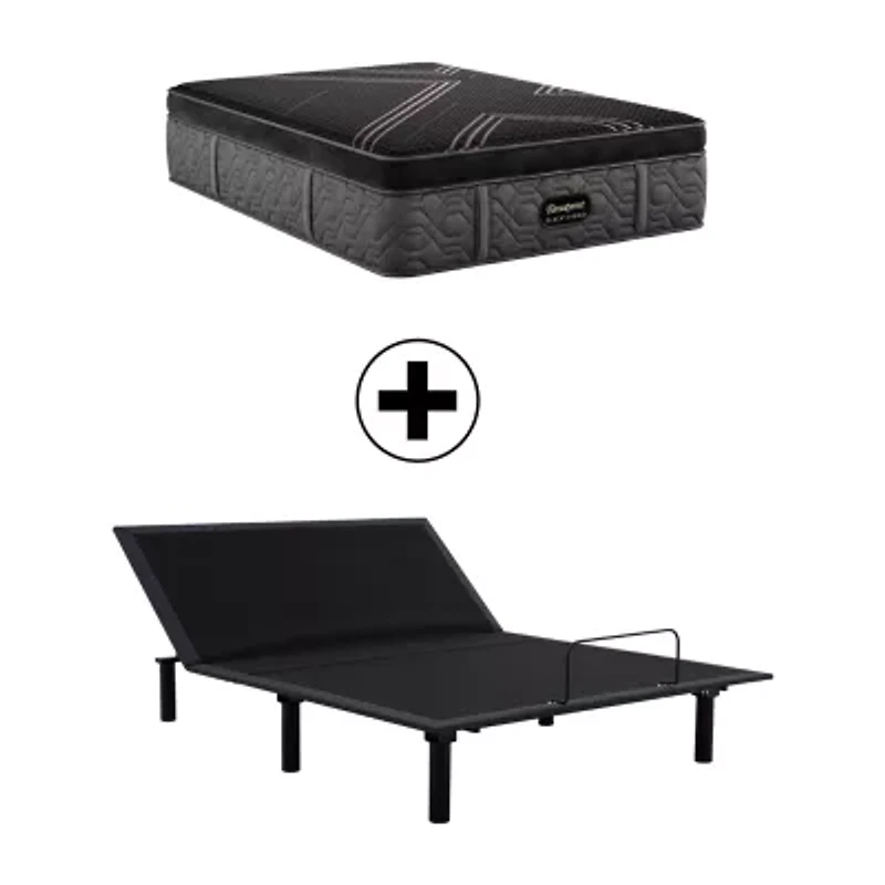 Beautyrest Black® Series Two 16.5" Medium Pillow Top - Mattress + Adjustable Base