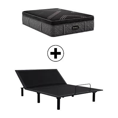 Beautyrest Black® Series Two 16.5" Medium Pillow Top - Mattress + Adjustable Base