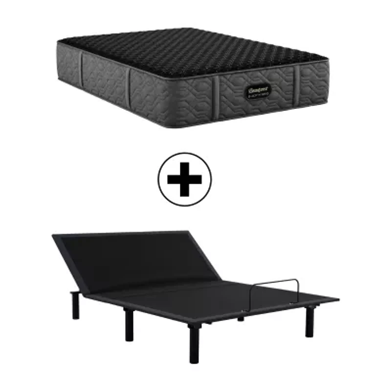 Beautyrest Black® Series Three 15.25" Medium Tight Top - Mattress + Adjustable Base