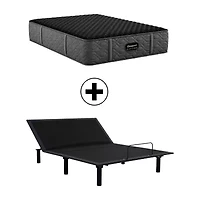Beautyrest Black® Series Three 15.25" Medium Tight Top - Mattress + Adjustable Base