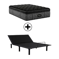 Beautyrest Black Series Four 17.25" Plush Summit Pillow Top - Mattress + Adjustable Base