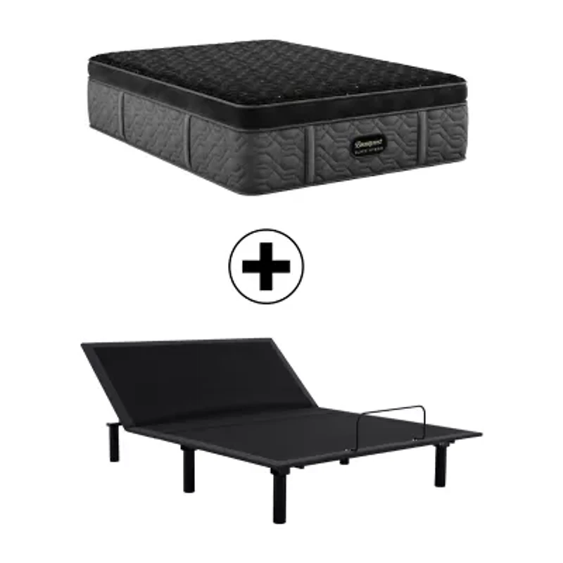 Beautyrest Black Series Four 17.5" Firm Summit Pillow Top - Mattress + Adjustable Base