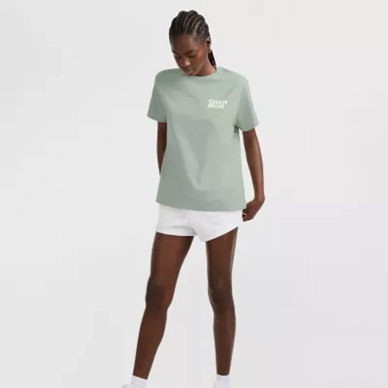 Champion Womens Crew Neck Short Sleeve Active T-Shirt