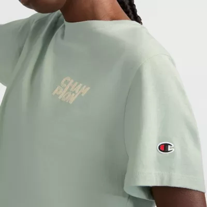 Champion Womens Crew Neck Short Sleeve Active T-Shirt