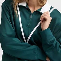 Champion Womens Mock Neck Long Sleeve Active Quarter-Zip Pullover