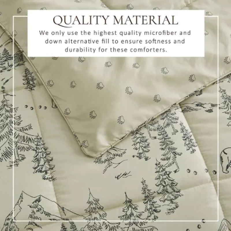 Linery Reversible Winter Lightweight Down Alternative Comforter Set