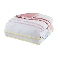 INK+IVY Kids Haisley Rainbow Stripe Complete Bedding Set with Sheets