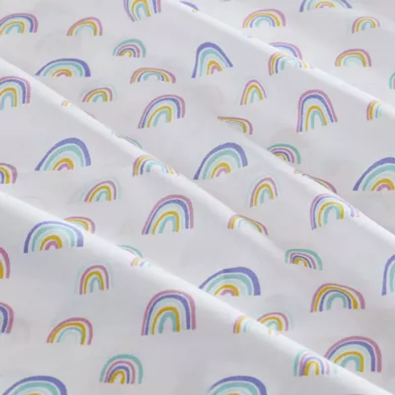 INK+IVY Kids Haisley Rainbow Stripe Complete Bedding Set with Sheets