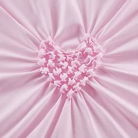 INK+IVY Kids Bella Tufted Heart Complete Bedding Set with Sheets