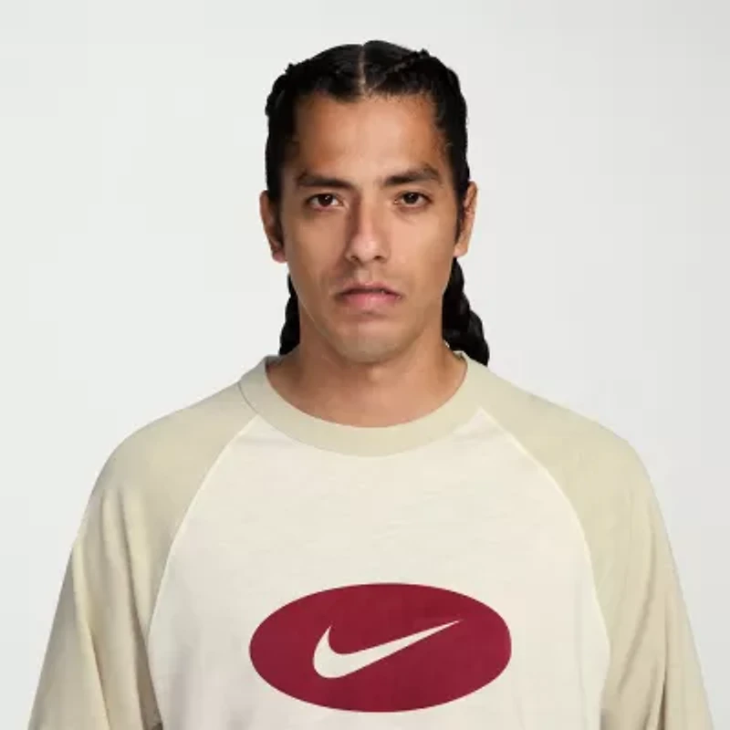 Nike Club Mens Crew Neck 3/4 Sleeve Active Big and Tall T-Shirt
