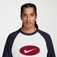 Nike Club Mens Crew Neck 3/4 Sleeve Active Big and Tall T-Shirt