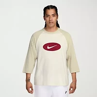 Nike Club Mens Crew Neck 3/4 Sleeve Active Big and Tall T-Shirt