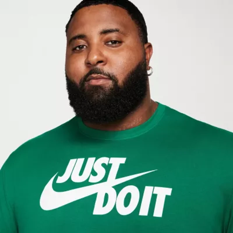 Nike Just Do It Mens Crew Neck Short Sleeve Active Big and Tall T-Shirt