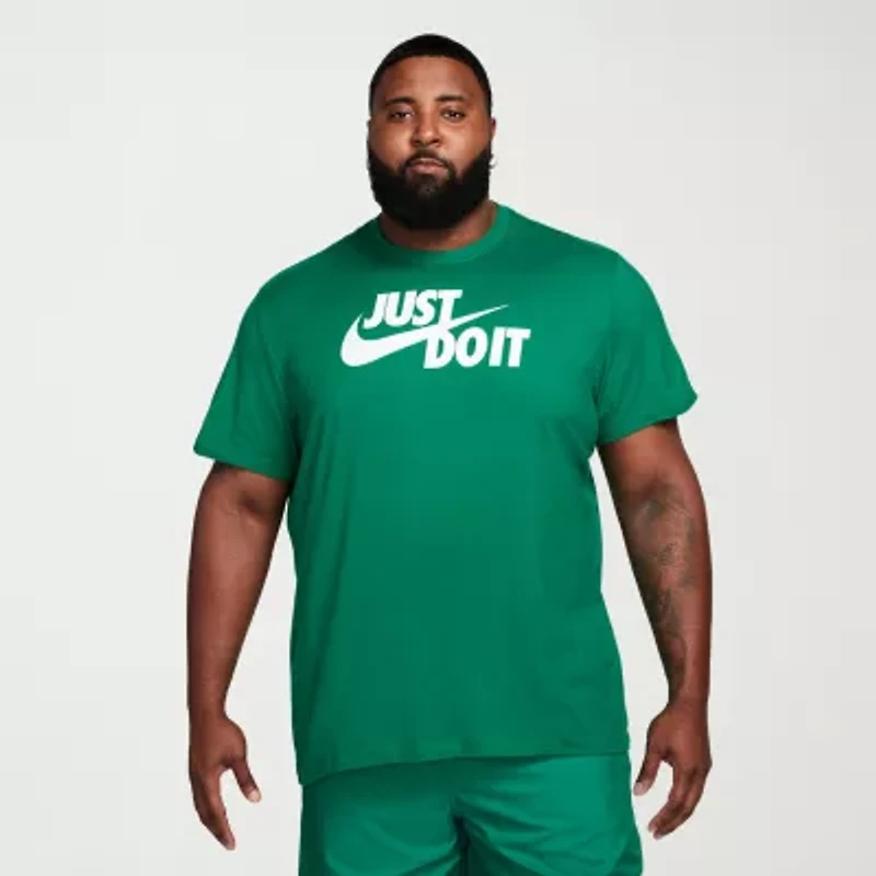 Nike Just Do It Mens Crew Neck Short Sleeve Active Big and Tall T-Shirt