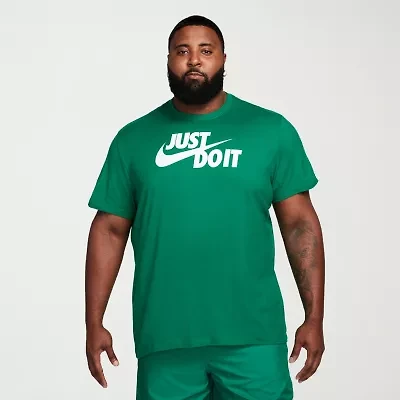 Nike Just Do It Mens Crew Neck Short Sleeve Active Big and Tall T-Shirt