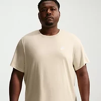 Nike Club Embroidered Logo Mens Crew Neck Short Sleeve Active Big and Tall T-Shirt