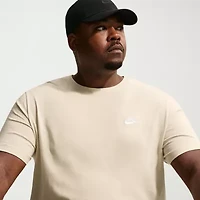 Nike Club Embroidered Logo Mens Crew Neck Short Sleeve Active Big and Tall T-Shirt