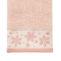 Saturday Knight Heather Snowflake 2-pc. Embellished Hand Towel