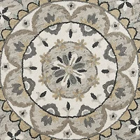 Daisy Dia Floral Hand Tufted Indoor Round Area Rug